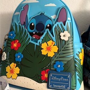 Disney Parks Loungefly Stitch Backpack - Blue and Green